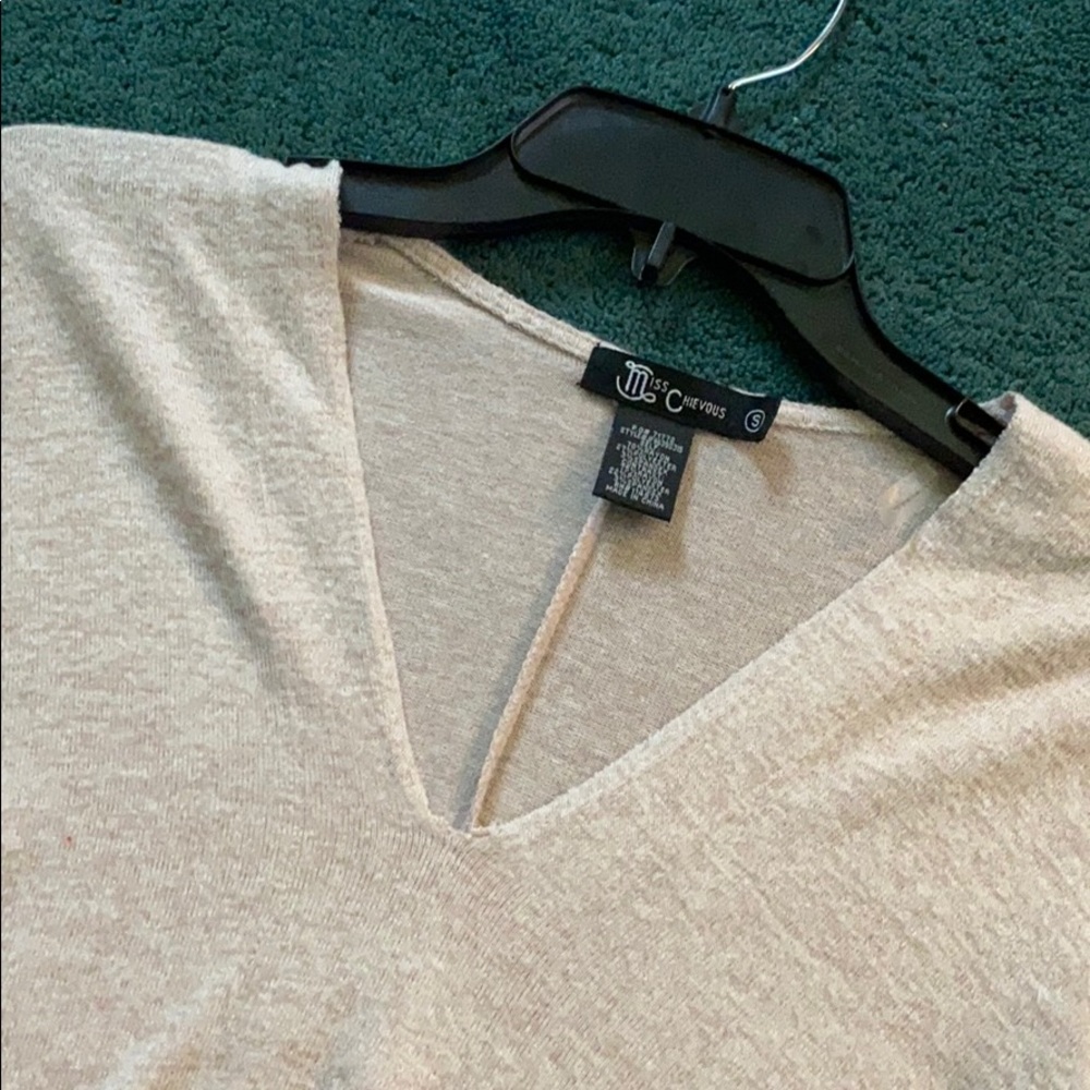 long, oversized sweater